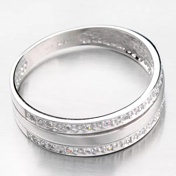 Zlatý prsteň so zirkónmi DZ1773-B