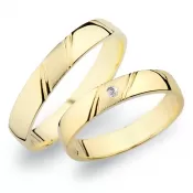 Snubné prstene zo žltého zlata SP-258Z