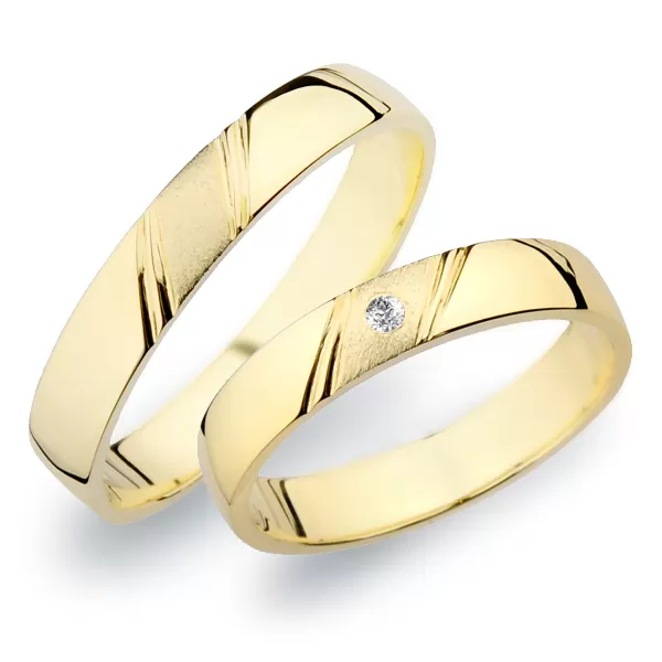 Snubné prstene zo žltého zlata SP-258Z