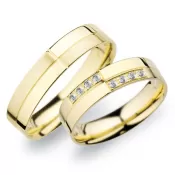 Snubné prstene zo žltého zlata SP-256Z