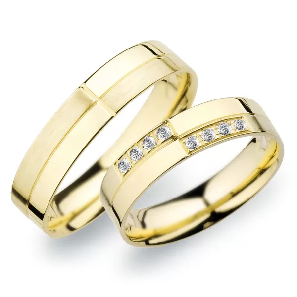 Snubné prstene zo žltého zlata SP-256Z