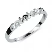 Zásnubný prsteň so zirkónmi ZP2086