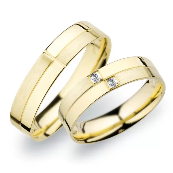 Snubné prstene zo žltého zlata SP-255Z