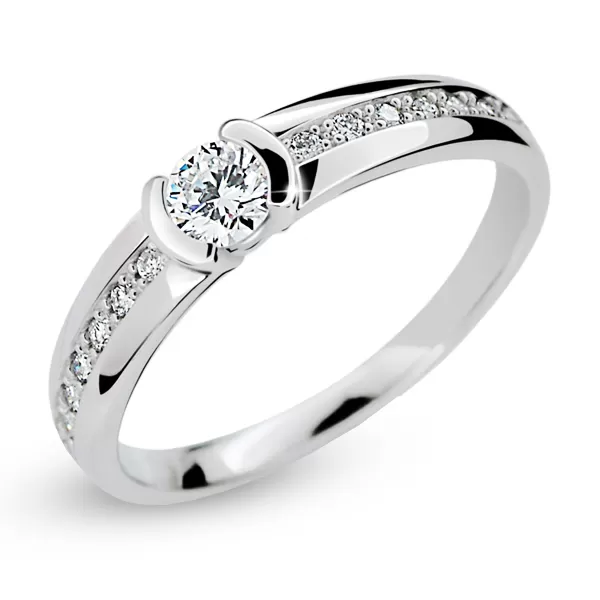 Dámsky prsteň s diamantmi DF2106