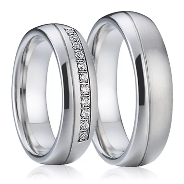 Oceľové snubné prstene SP-7001