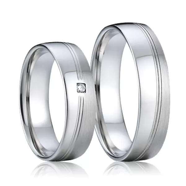 Oceľové snubné prstene SP-7005