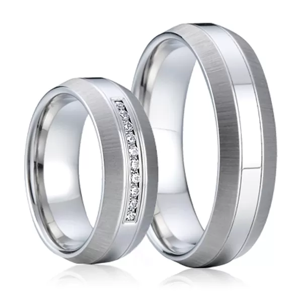 Oceľové snubné prstene SP-7002