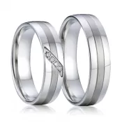 Oceľové snubné prstene SP-7004