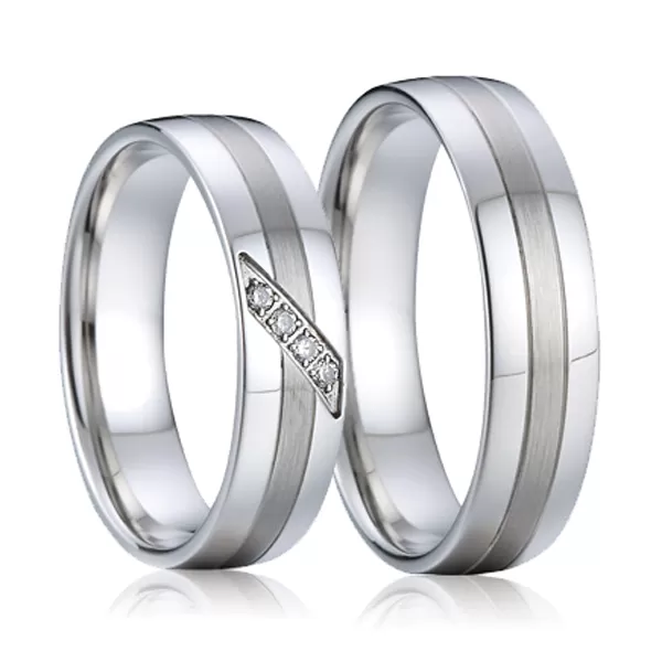 Oceľové snubné prstene SP-7004