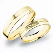 Snubné prstene zo žltého zlata SP-269Z