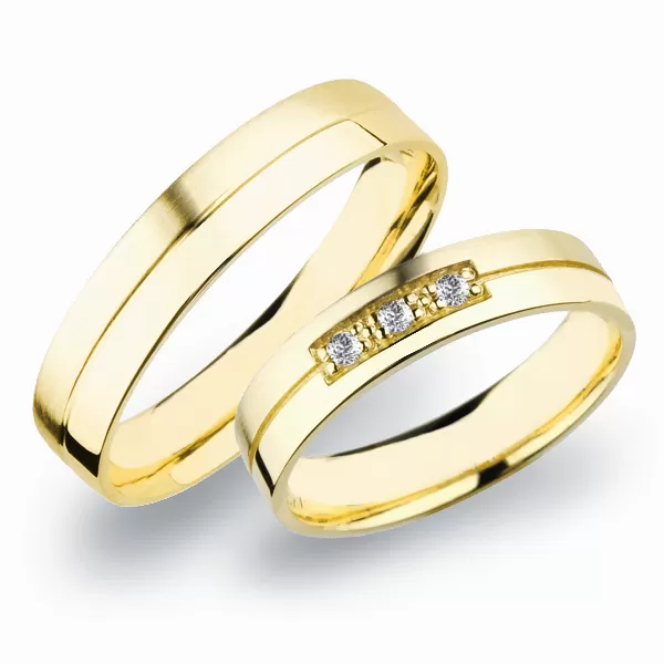 Snubné prstene zo žltého zlata SP-269Z