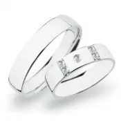 Snubné prstene biele zlato SP-272B