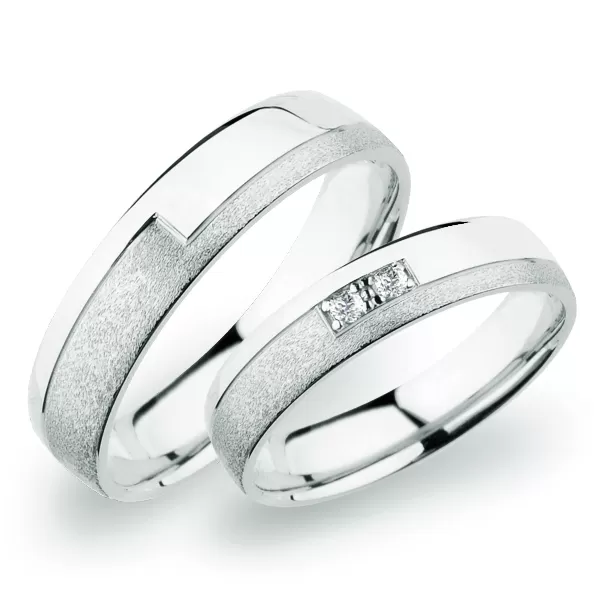 SP-275 Snubné prstene z bieleho zlata SP-275B