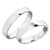Snubné prstene biele zlato SP-244B