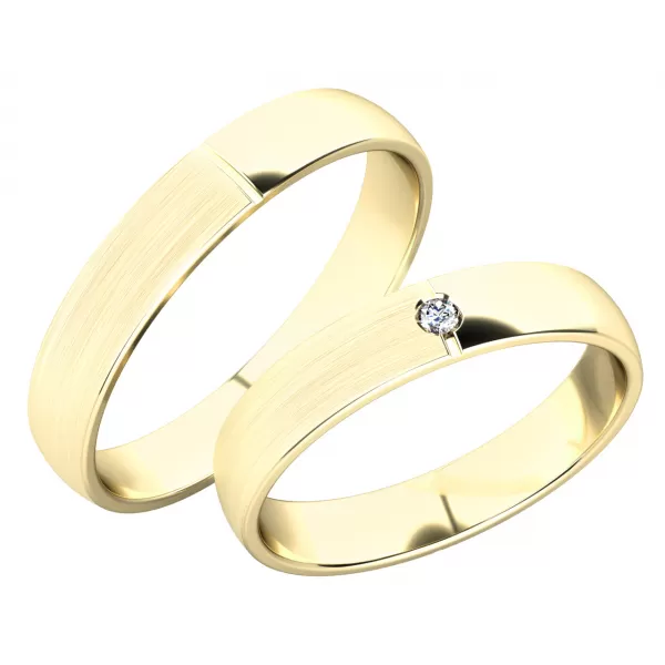 Snubné prstene zo žltého zlata SP-244Z