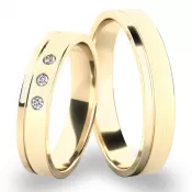 Snubné prstene zo žltého zlata SP-243-ZL