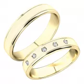 Snubné prstene zo žltého zlata SP-251Z