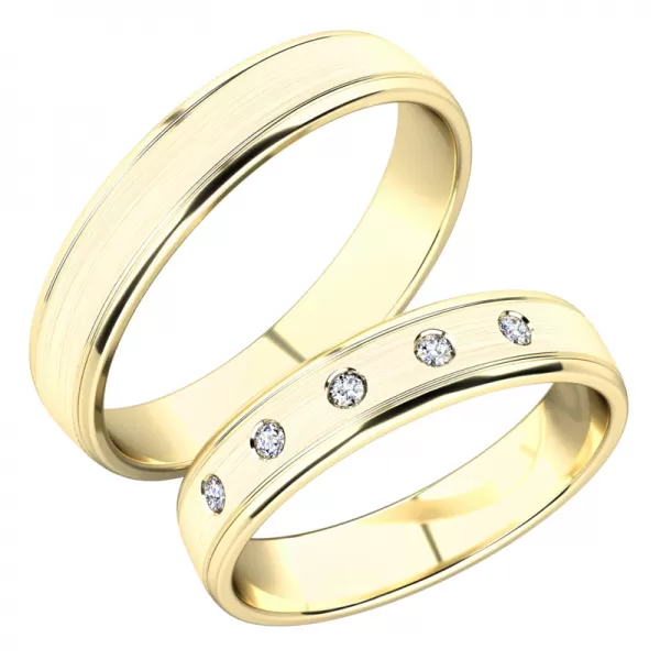 Snubné prstene zo žltého zlata SP-251Z