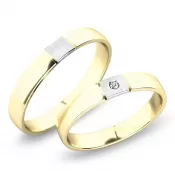 Snubné prstene zo žltého zlata SP-248Z