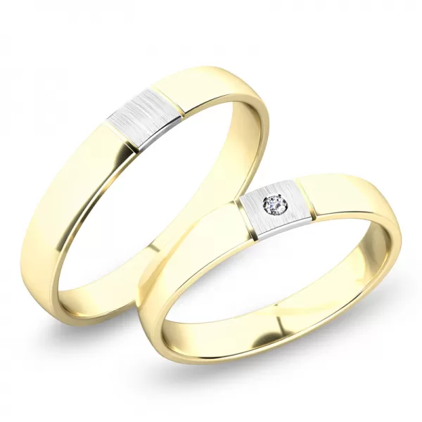 Snubné prstene zo žltého zlata SP-248Z