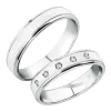 Snubné prstene z bieleho zlata SP-251B