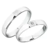 Snubné prstene z bieleho zlata SP-248B