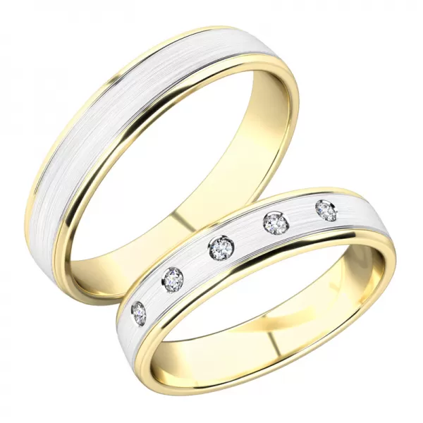 Snubné prstene zo žltého zlata SP-251Z