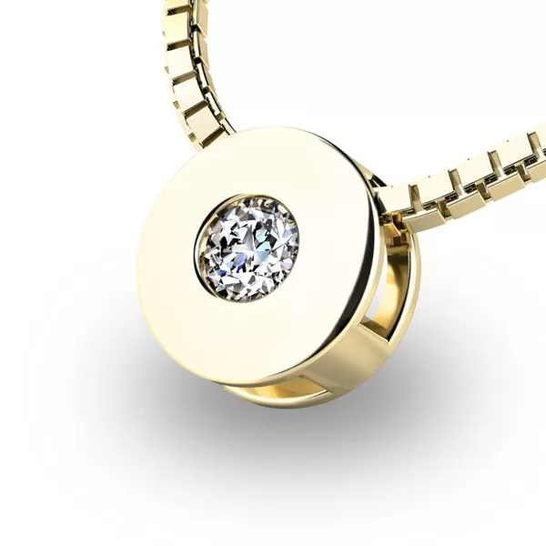 Zlatý prívesok zo žltého zlata 10912-ZL-ZIR