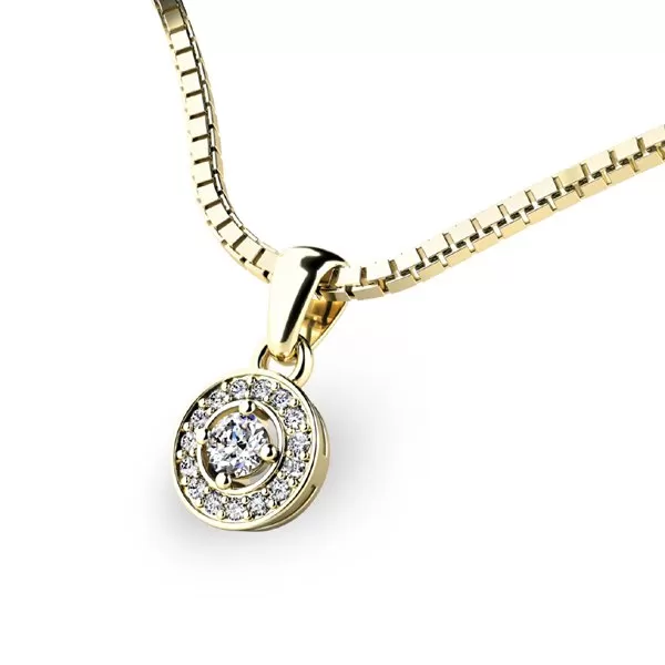 Zlatý prívesok zo žltého zlata 10922-ZL-ZIR