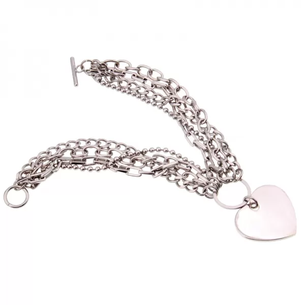 Oceľový náramok s príveskom B210N