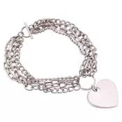 Oceľový náramok s príveskom B210N