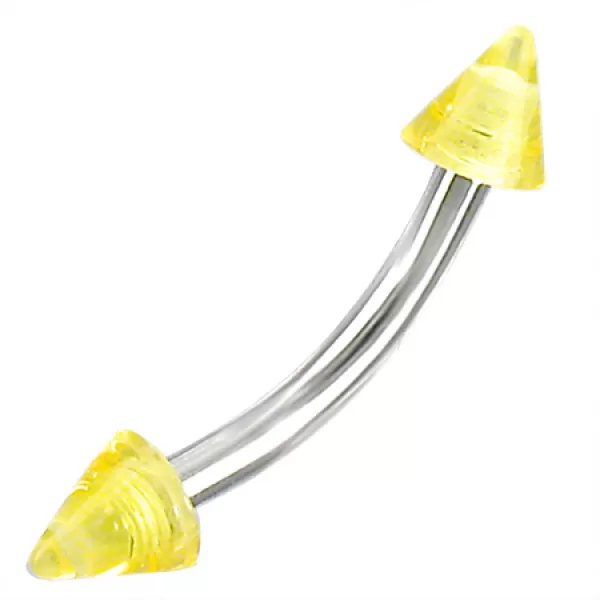 Oceľový piercing do obočia GBDP064