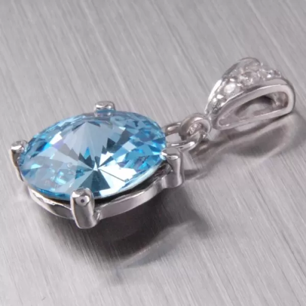 Strieborný prsteň s kryštálom 6T1225M