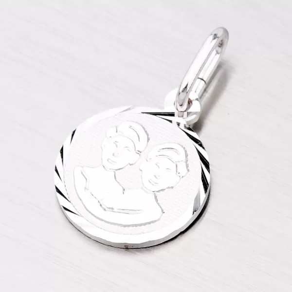 Strieborný prívesok - Blíženci M5000-05