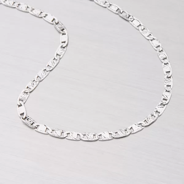 Náramok plôšky z bieleho zlata N309-0156