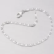 Náramok plôšky z bieleho zlata N309-0156