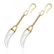 Náušnice so zubom GOEM061