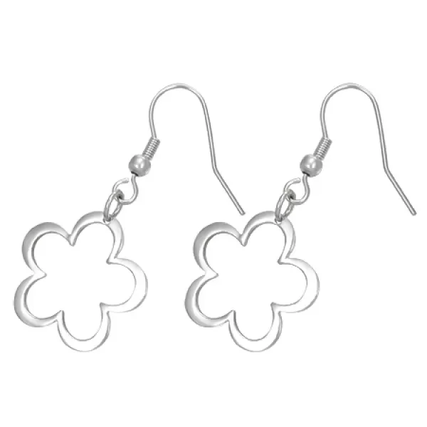 Kvietky - oceľové náušnice GOEM155