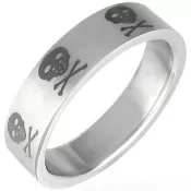 Prsteň s lebkami GPRB027