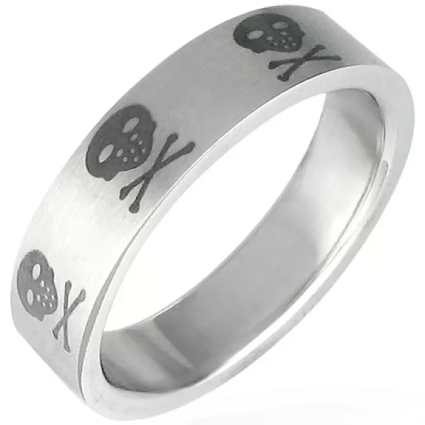 Prsteň s lebkami GPRB027