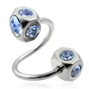 Piercing so zirkónmi GQPC004