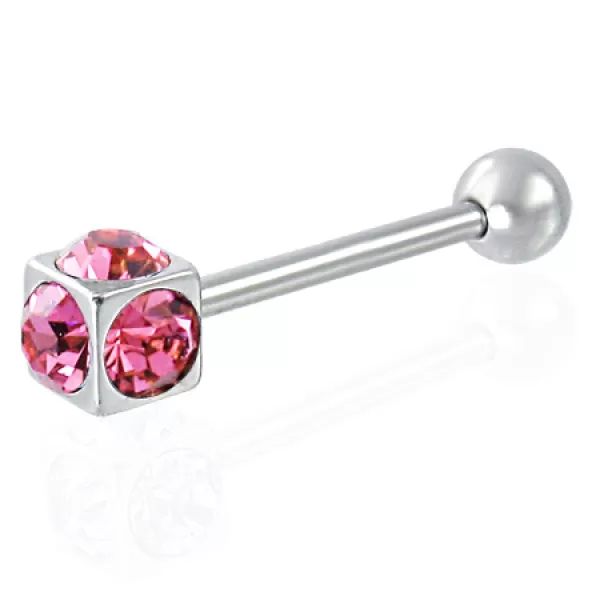 Oceľový piercing do jazyka GQPC032