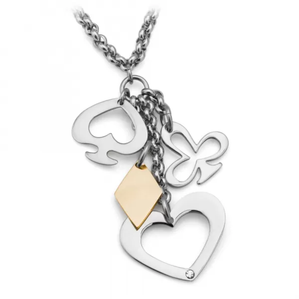 Oceľový náhrdelník Las Vegas SLV01