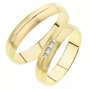 Snubné prstene zo žltého zlata SP-239Z