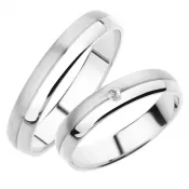 Snubné prstene biele zlato SP-245B