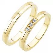 Snubné prstene zo žltého zlata SP-232Z