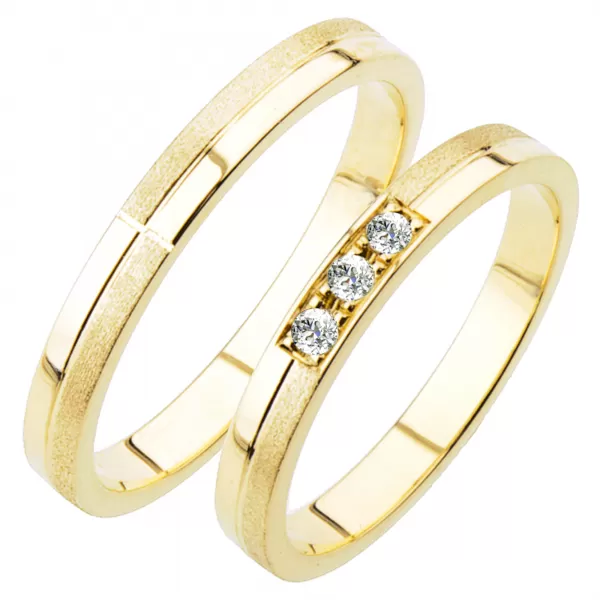 Snubné prstene zo žltého zlata SP-232Z