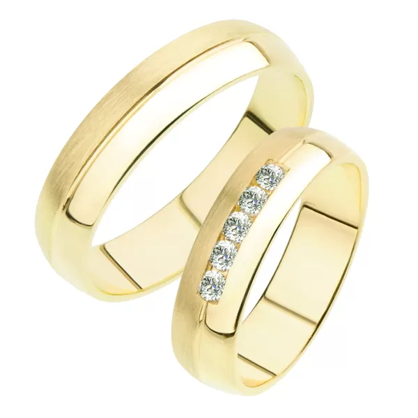Snubné prstene zo žltého zlata SP-240Z