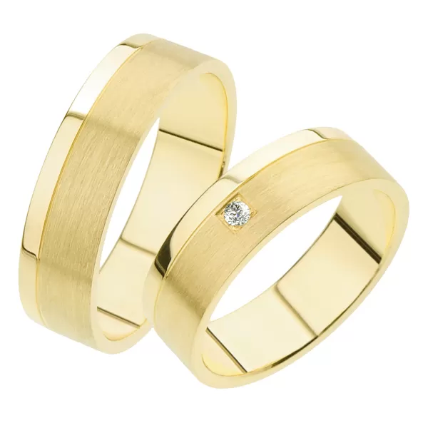 Snubné prstene zo žltého zlata SP-241Z