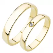 Snubné prstene žlté zlato SP-204Z